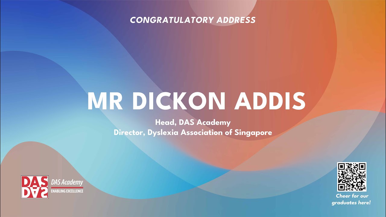2023 DAS Academy Graduation - Congratulatory Address Mr Dickon Addis