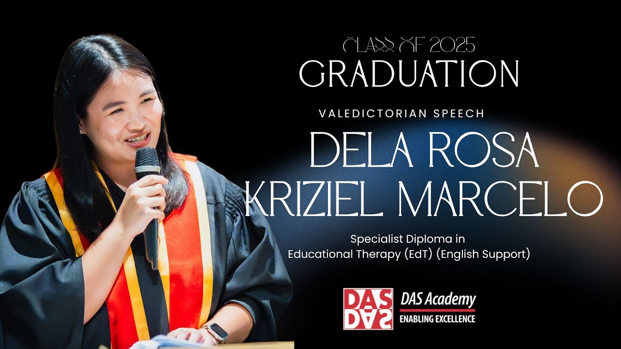 2025 DAS Academy Graduation | Valedictorian Speech by DELA ROSA KRIZIEL MARCELO